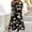 #220-Multicolor, variant on Women's Printed Summer Dress with Floral Pattern, Short Sleeves, Round Collar, and Relaxed Fit Gift