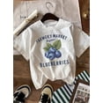 thumbnail image 1 of Blueberry Shirt Farmer's Market Blueberry Fruit Shirt Summer Shirt Vintage Fruit Shirt Retro Aesthetic Graphics, 1 of 6
