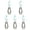 Green, variant on yotijay 5Pcs Outdoor Aluminum Alloy Keeper Hanger Multipurpose Hook Yellow