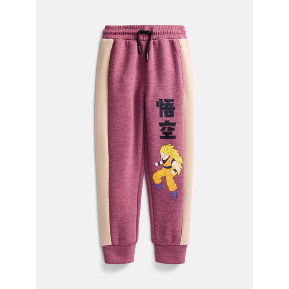 Dragon Ball Z Boys Fleece Jogger Sweatpants, Sizes 4-16