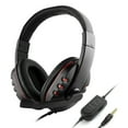 thumbnail image 1 of yeacher P4726c Gaming Headset with Adjustable Mic, 40mm Drivers, Volume Control, and Comfortable Over-Ear Design in Black/Red, 1 of 2