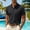 Black, variant on Mens Golf Polo Shirts Summer Short Sleeve 1/4 Zip Tops Moisture Wicking Casual Tennis Activewear Green