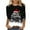 1Black, variant on Christmas Shirts for Women 3/4 Sleeve Sparkle Glitter Xmas Tree Print Pullover Tops Fashion Holiday Christmas Clothes