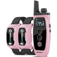 thumbnail image 1 of ABBIDOT Shock Collar, 3300Ft Dog Training Collar, 5 Training Modes Dog Shock Collar with Remote, Waterproof Rechargeble Security Lock E Collar for Small Medium Large Dogs (Pink, 2 Collars), 1 of 7