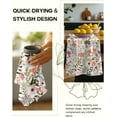 thumbnail image 4 of Flour Sack Kitchen Towels Set of 2-18x26 Cotton Dish Towels with Hanging Loop Reusable Tea Towel for Cleaning Spring Absorbent Dishcloths Cute Home Decor Housewarming, Lemon Birds, 4 of 6