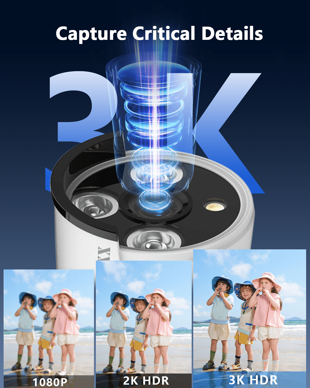 OOSSXX Outdoor Wired Security Camera System, 5MP POE Surveillance Cameras with Audio for Home Security