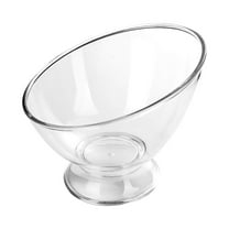 Salad Bowls,1 Packs Serving Bowls,33 Ounce Elegant Clear Angled Bowls for Salad,Pasta,Soup,Prep,Ideal for Home and Restaurant