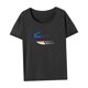 thumbnail image 4 of Camiseta de mujer de verano con estilo de manga corta para mujer para ir de camping de compras XL, 4 of 7