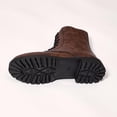 thumbnail image 5 of Taqqpue Women's Ankle Boots Round Toe Lace Up Thick Sole Mid Heel Comfortable Casual Booties for Women Size 5.5-10.5 Fashion Dress Shoes Fall Winter Footwear Casual Walking Daily Wear, 5 of 10