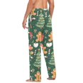 thumbnail image 3 of FORMRS Mens Pajama Pants with Pockets Sleepwear Lounge Bottoms Sizes S-2XL, Brown Christmas Gingerbread, 3 of 7