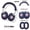 grey 3-piece set, variant on Headphone Protection Set ForSony WH-1000XM Series, Joker Expression Silicone Cover & Ear Pad Covers for XM6/XM5/XM4/XM3