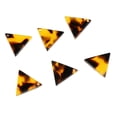 thumbnail image 3 of 10pcs Ahueca Hacia Fuera El Triángulo Cuelga El Pendiente Gota Acetato Acetato Acrílico Hallazgos De Bricolaje marrón Salvador Colgante triangular, 3 of 10
