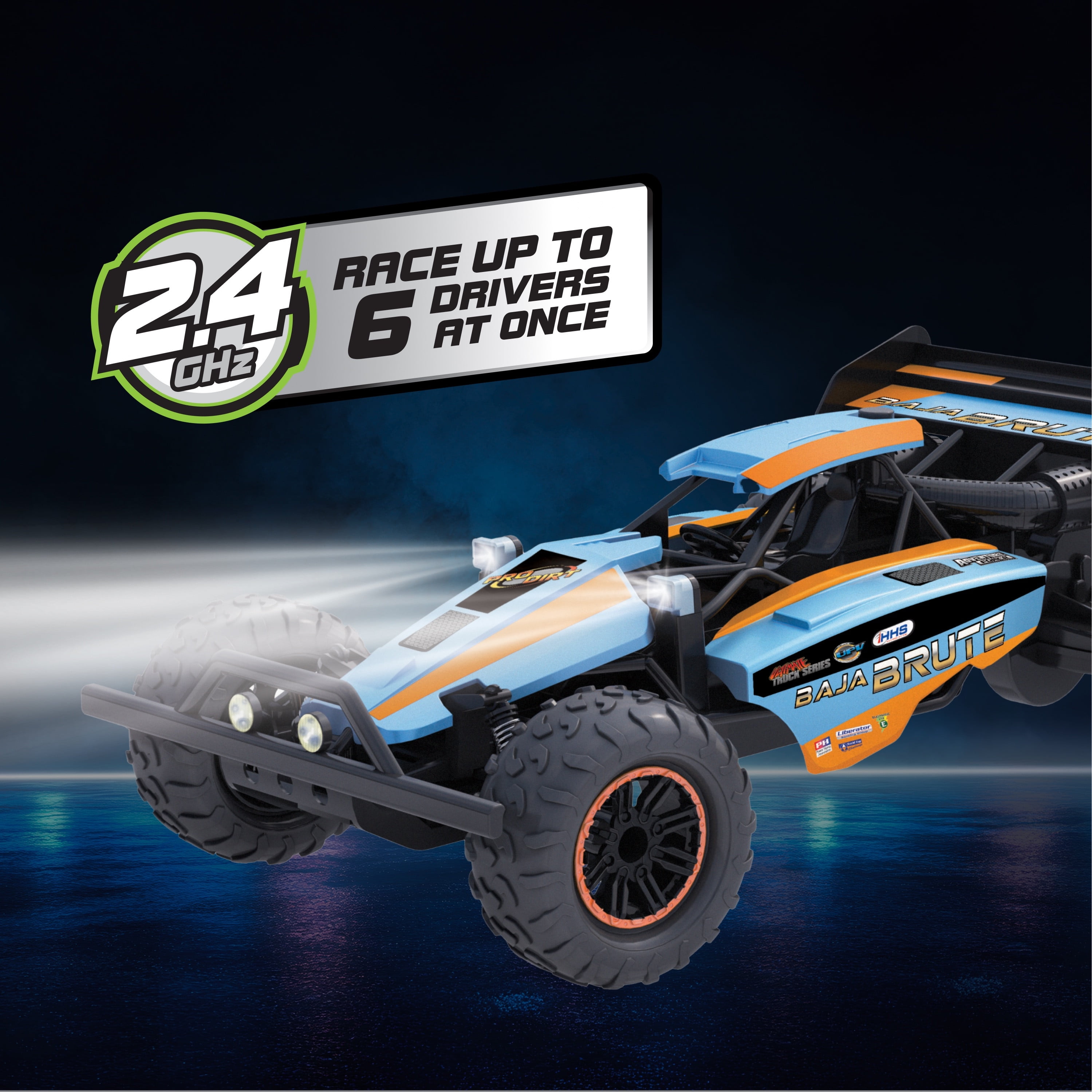 Adventure Force (1:8) Baja Brute Remote Control Ice Blue Buggy, WR5-88G21U-BL