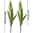 thumbnail image 2 of 4 PCS Artificial Sansevieria Plants 30 Inch Tall Fake Snake Faux Plant for Indoor and Outdoor Home Garden Office Store Decoration (Yellow Edge), 2 of 5