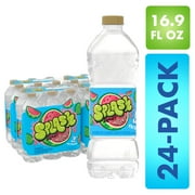 Splash Blast, Watermelon Flavor Water Beverage, 16.9 Fl Oz Plastic Bottles (24 Count)