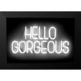 thumbnail image 2 of Carr, Hailey 24x17 Black Modern Framed Museum Art Print Titled - Neon Hello Gorgeous WB, 2 of 5