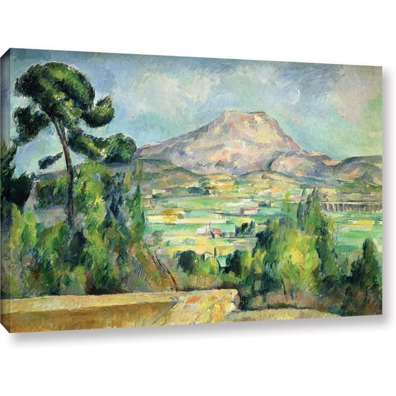 ArtWall Paul Cezanne "Montagne Sainte-Victoire II" Gallery-wrapped Canvas
