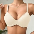 thumbnail image 7 of Ohufall Women's Push up Bra No Underwire Seamless Bras Underwear Comfort Lightly Padded T-Shirt Bra, 32B/C-40B/C, 7 of 7