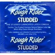 Lifestyles Rough Rider Studded Lubricated Latex Condoms Bulk Packaging 100 Count