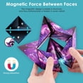 thumbnail image 3 of Magic Cube, Magic Puzzle Cube, Transforming, Magic Star, 3D Puzzle Magic Cubes, Speed Cube, Infinity Cube, Puzzle Magic Cube, para niños adultos, alivia el estrés y la ansiedad (púrpura) JFHHH pequeña, 3 of 5