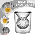thumbnail image 3 of Wmool * Ball Shot Glasses Round, Clear, Double Walled Cups Cups Glass Shot, 3 of 8