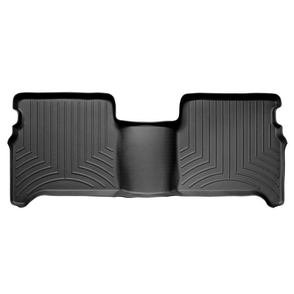 WeatherTech Custom Fit FloorLiners compatible with 2008-2008 Nissan Titan - 2nd Row, Black