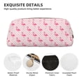 thumbnail image 4 of Uemuo Cute Flamingo with Heart Printed Leather Pencil Case, Pencil Pouch, Portable Pencil Bag, Pen Case for& Office, 4 of 7