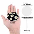 thumbnail image 4 of 2 Pack Car Coasters White Daisy Ceramic Car Cup Holder Coaster Black Background Absorbent Drink Coasters Protects Interior from Spills, Car Interior Accessories, 4 of 8