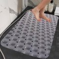 thumbnail image 6 of Non-Slip Bath Mat with Suction Cups 27.6 x 15.8 Inches Shower Tub Mat with Drain Holes 1 PackforBathroom Supplies(Gray),Ccwuwei, 6 of 9