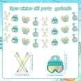 thumbnail image 5 of Ski Birthday Party Decorations 3pcs Winter Skiing Birthday Banner Bunting Teal Blue Winter Sports Birthday Party Supplies for Kids and Adult Skiing Sports Theme Birthday Party Supplies, 5 of 6