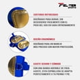 thumbnail image 3 of ESPINILLERA BROCHE,  PROTECTOR DE BATEO  BEISBOL, ADULTO ,  DORADO/AZUL REY, FELTER, 3 of 8