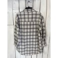 thumbnail image 3 of Women's Long Sleeve Plaid Oversized Shacket, 3 of 3