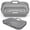 B Gray, variant on Silicone Air Fryer Basket Liners, Reusable Rectangular Air Fryer Tray with Handles, Non Stick Air Fryer Accessories for 6 Quart Dz201 Dz401 Air Fryers, Black 1 Pack
