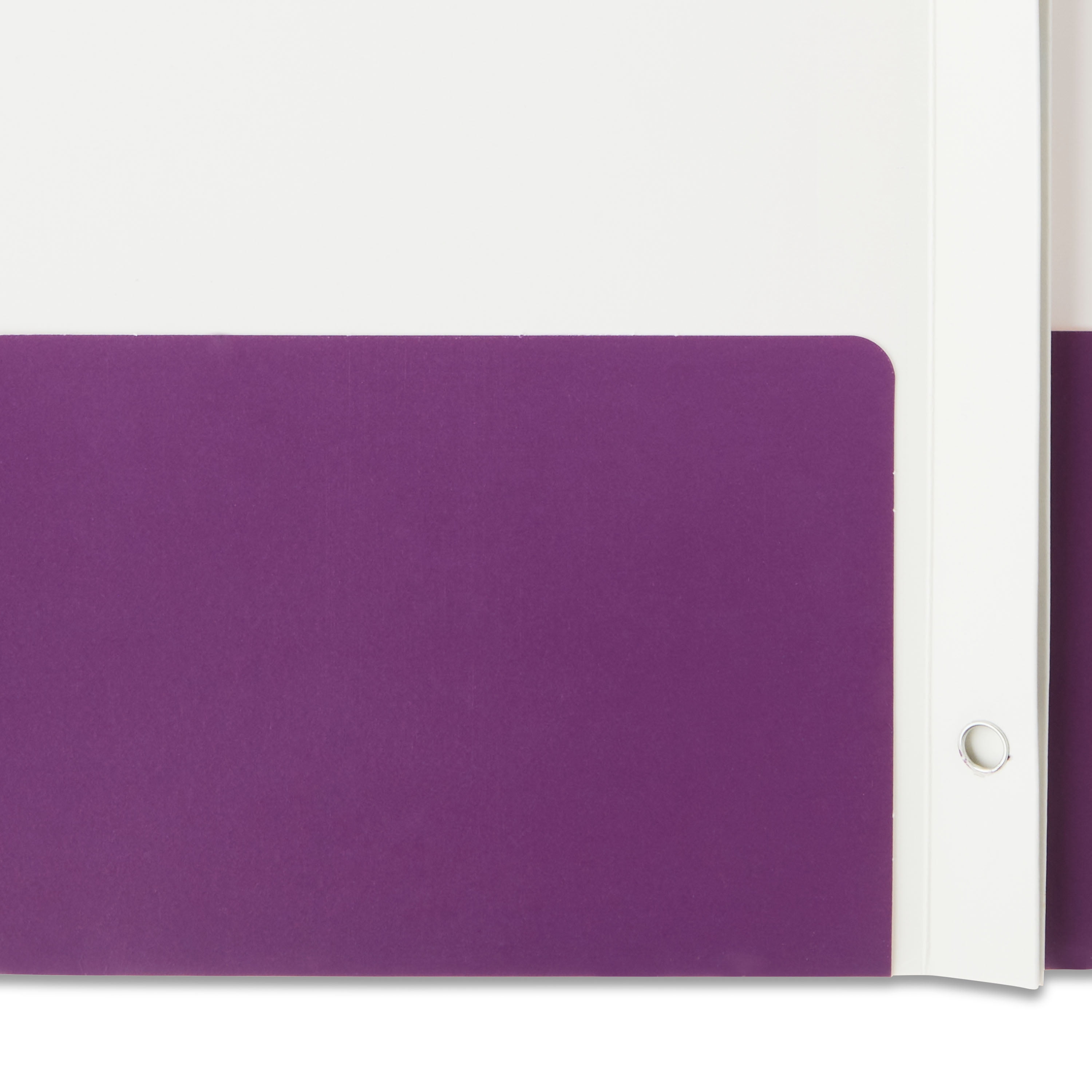 Pen+Gear Letter Size 3-Prong Paper Folder, Purple