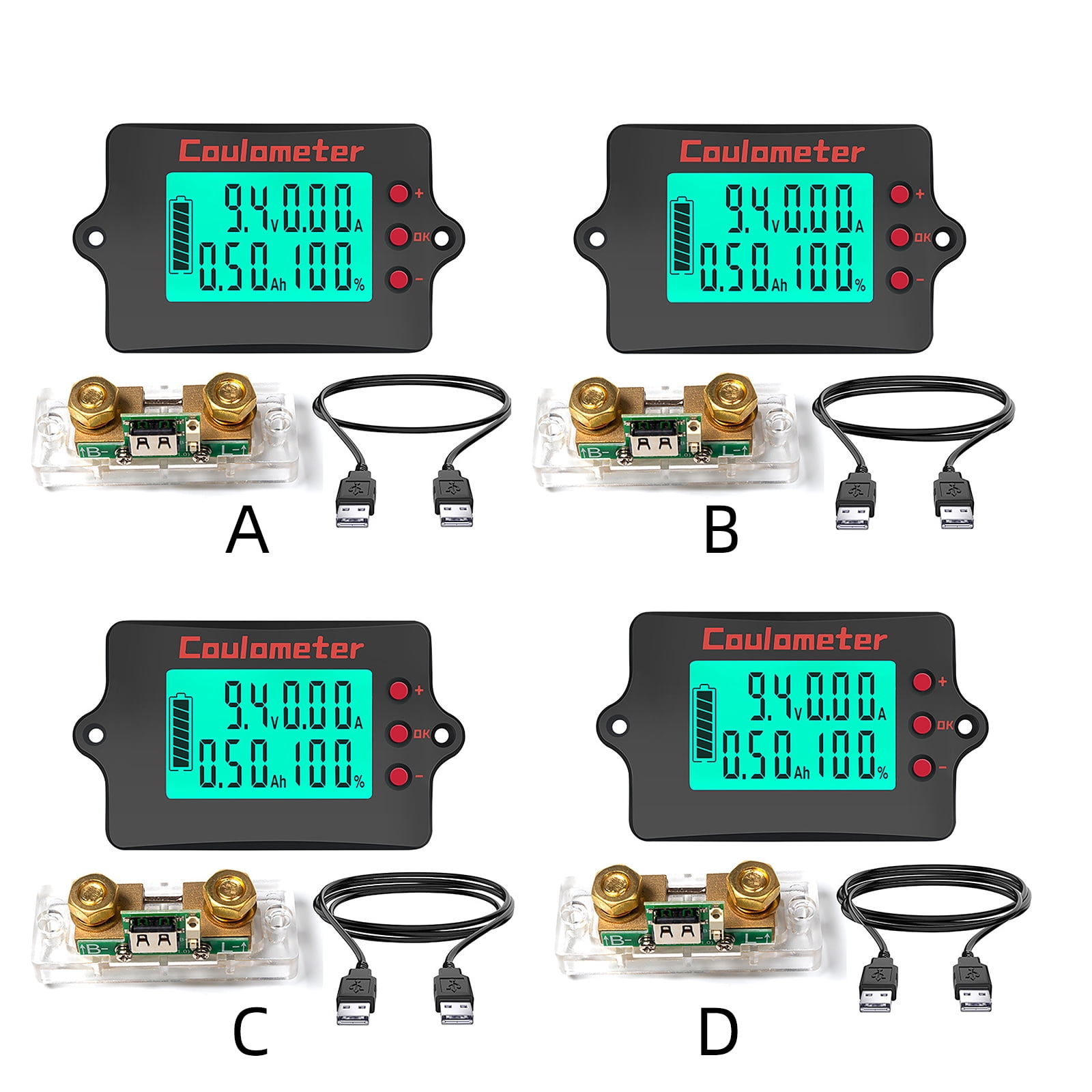 Digital Power Meter with Energy Storage Multifunction Voltages & Current Meter for Monitoring Voltages & Current Up to 100A