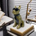 thumbnail image 6 of French Bulldog Statue, Resin Dog Statue Decoration, Modern Bulldog Figurines with Scarf Glasses, Home Decor Statue for Living Room, Bedroom, Coffee Table, 6 of 9