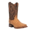 thumbnail image 2 of Dan Post Men's Kershaw Exotic Ostrich Skin Western Boot Broad Square Toe Tan 11 D(M) US, 2 of 5