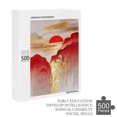 thumbnail image 6 of 500 Piece Red and Gold Mountain Jigsaw Puzzle, Elegant Scenic Art for Adults, Finished Size 21 x 15 Inches, 6 of 7