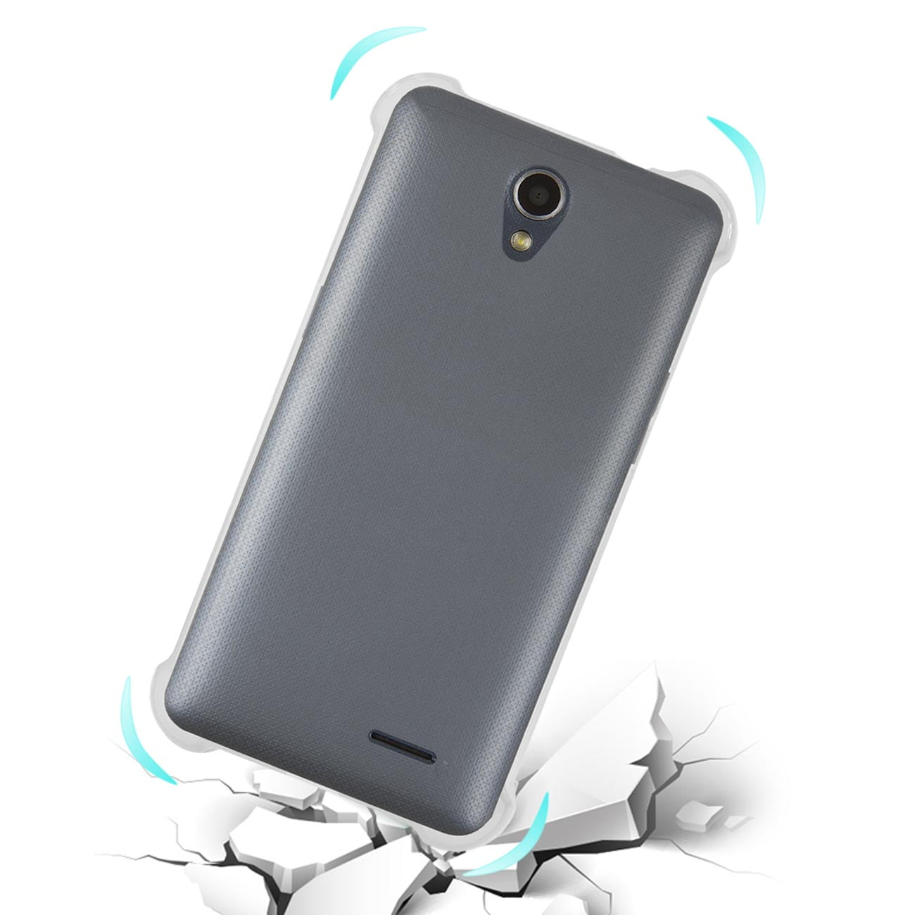 Zte Maven 2/ Chapel (z831) Clear Bumper Case With Air