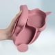 thumbnail image 4 of Kids Tableware Set Baby Suction Cup Plate Silicone Baby Plate Placemat Silicone Placemat Baby Tableware Set Plate, for Training Eating (Squirrel-Pink), 4 of 5