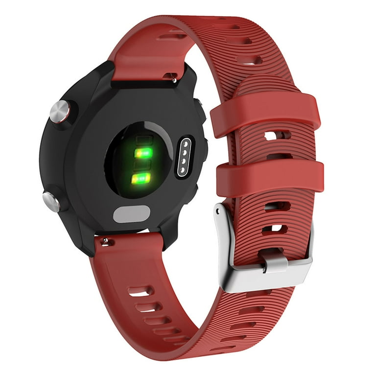 For Garmin 245 Strap Official Button Silicone Watch Band Sports Strap For  Forerunner 245M/645/Vivoactive 3/Venu/Venu SQ Bracelet