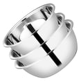 thumbnail image 4 of AMERTEER 3pcs Stainless Steel Basins Mixing Basins Soup Basins Food Containers (Silver), 4 of 6