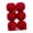Claret Red, variant on 6 Pieces Christmas Balls Hanging Pendants Tree Ornaments Shatterproof Foam and Yarn for Holiday Party Decor