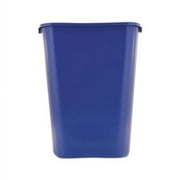 Large Deskside Recycle Container with Symbol Rectangular, Plastic, 41.25 qt, Blue