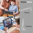 thumbnail image 6 of JETech Kids Case for Samsung Galaxy Tab A8 10.5-Inch 2022 (SM-X200/X205/X207) with Built-in Screen Protector, Shockproof Full-Body Handle Stand Tablet Protective Cover (Black), 6 of 6
