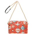 thumbnail image 2 of FORMRS Women Crossbody Purse with Chain Strap Vegan Leather Shoulder Handbag, Retro Christmas Ornaments Pattern, 2 of 7