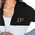 thumbnail image 3 of Women's Gameday Couture  Black Purdue Boilermakers Colorblock Hooded Cardigan, 3 of 3