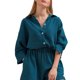 thumbnail image 1 of TRKIYQC Traje de dormir de 2 piezas para mujer, camisa de cuello vuelto de un solo pecho de manga 3/4 de color sólido + pantalones cortos de cintura elástica TRKIYQC moda, 1 of 6