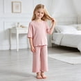 thumbnail image 2 of Bamboo Viscose Toddler Girls Kids Pajama Sets Snug fit Long-Sleeve Softness Sleepwear Pjs Jammies,moisture-wicking 6-12 Months 12-24 Months 2t 3t 4t 5t 6t 7t 8t 9t Children 7-8 Years, 2 of 6