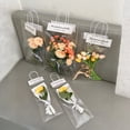 thumbnail image 4 of Clear Flower Handbag for DIY Floral Wrapping, Mother's Day Gift Packaging, Transparent Plastic Bag for Single Rose, Large Size C, 4 of 6